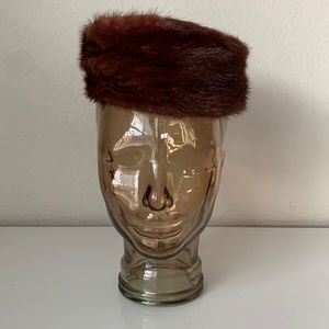 Vintage Fur Pillbox Hat